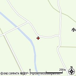 秋田県大館市比内町笹館小新田1周辺の地図