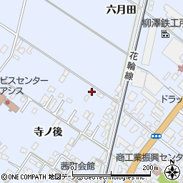 秋田県鹿角市花輪寺ノ後180周辺の地図