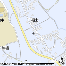 秋田県鹿角市花輪福士19-9周辺の地図