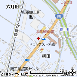 秋田県鹿角市花輪六月田5周辺の地図