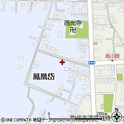 秋田県能代市鳳凰岱101周辺の地図