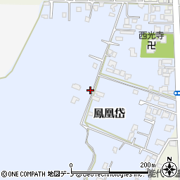 秋田県能代市鳳凰岱55周辺の地図