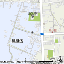 秋田県能代市鳳凰岱86周辺の地図