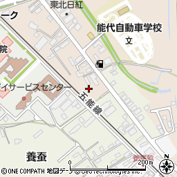 秋田県能代市明治町17周辺の地図