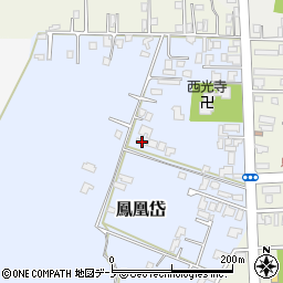 秋田県能代市鳳凰岱81周辺の地図