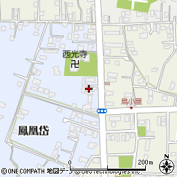 秋田県能代市鳳凰岱88周辺の地図