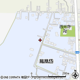 秋田県能代市鳳凰岱51周辺の地図
