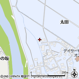 秋田県鹿角市花輪観音堂周辺の地図