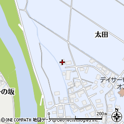 秋田県鹿角市花輪（観音堂）周辺の地図