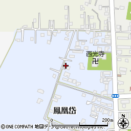 秋田県能代市鳳凰岱61周辺の地図