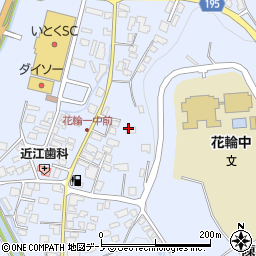 秋田県鹿角市花輪下タ町周辺の地図