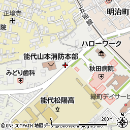 はまなす号バス停（秋田病院前）周辺の地図