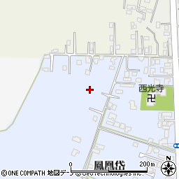 秋田県能代市鳳凰岱49周辺の地図