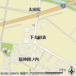 秋田県北秋田市脇神下太田表周辺の地図