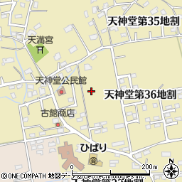 岩手県久慈市天神堂周辺の地図