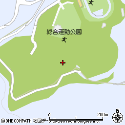 一戸町役場　総合運動公園周辺の地図