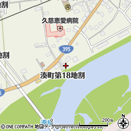 岩手県久慈市湊町第１８地割周辺の地図