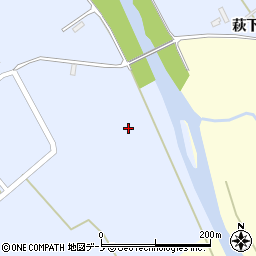 秋田県大館市比内町新館牛道下周辺の地図