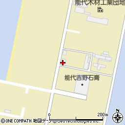 秋田海陸運送株式会社　能代営業所周辺の地図