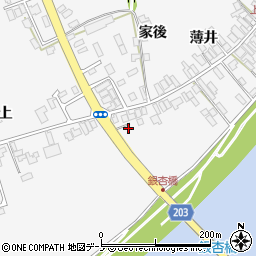 秋田県能代市二ツ井町桜台26-1周辺の地図