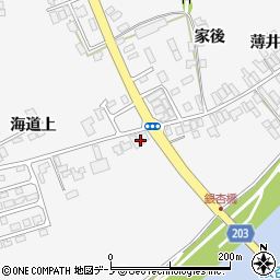 秋田県能代市二ツ井町桜台47周辺の地図