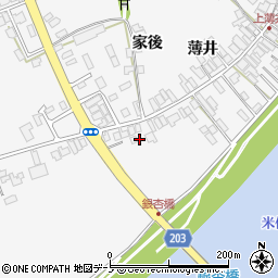 秋田県能代市二ツ井町桜台26-3周辺の地図