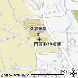 岩手県立久慈東高等学校周辺の地図