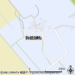 秋田県大館市比内町新館駒橋屋布周辺の地図