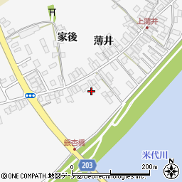 秋田県能代市二ツ井町桜台4-3周辺の地図