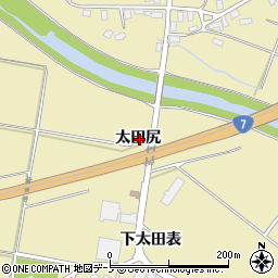 秋田県北秋田市脇神太田尻周辺の地図