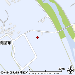 秋田県大館市比内町新館川向周辺の地図