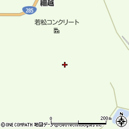 秋田県大館市比内町笹館細越1-1周辺の地図