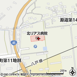 岩手県久慈市源道（第１２地割）周辺の地図