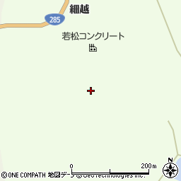 秋田県大館市比内町笹館細越1-10周辺の地図