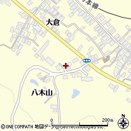 秋田県能代市二ツ井町切石大倉140-1周辺の地図