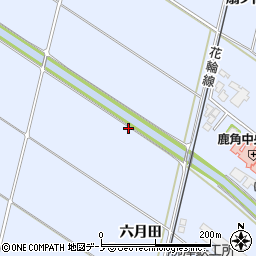 秋田県鹿角市花輪六月田152周辺の地図