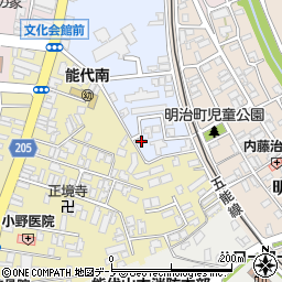 秋田県能代市南元町4-61周辺の地図