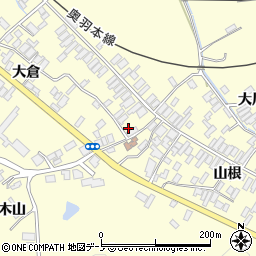 秋田県能代市二ツ井町切石大倉100-2周辺の地図