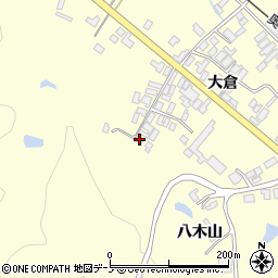 秋田県能代市二ツ井町切石大倉158-1周辺の地図