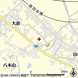 秋田県能代市二ツ井町切石大倉132-1周辺の地図