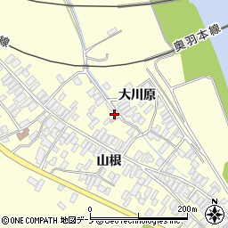 秋田県能代市二ツ井町切石家ノ下周辺の地図
