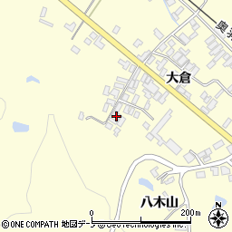 秋田県能代市二ツ井町切石大倉158-2周辺の地図