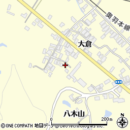 秋田県能代市二ツ井町切石大倉165-2周辺の地図