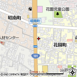 有限会社阿部仏壇能代支店周辺の地図