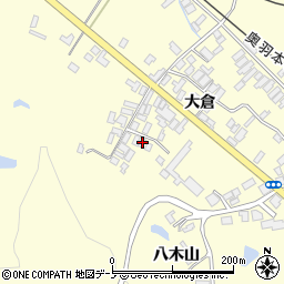 秋田県能代市二ツ井町切石大倉160周辺の地図