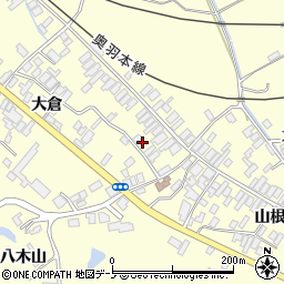 秋田県能代市二ツ井町切石大倉98周辺の地図
