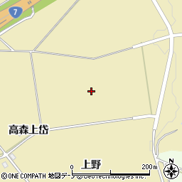 秋田県北秋田市脇神上野周辺の地図