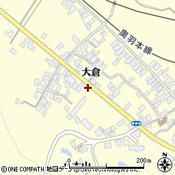 秋田県能代市二ツ井町切石大倉150-1周辺の地図