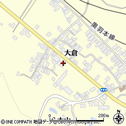 秋田県能代市二ツ井町切石大倉153-4周辺の地図