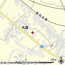 秋田県能代市二ツ井町切石大倉126周辺の地図